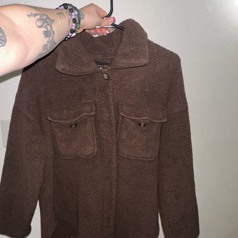 Ci Sono Chocolate Teddy Jacket